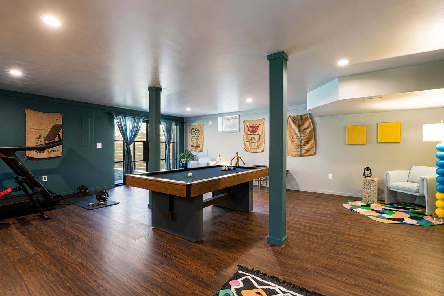 Games room and gym