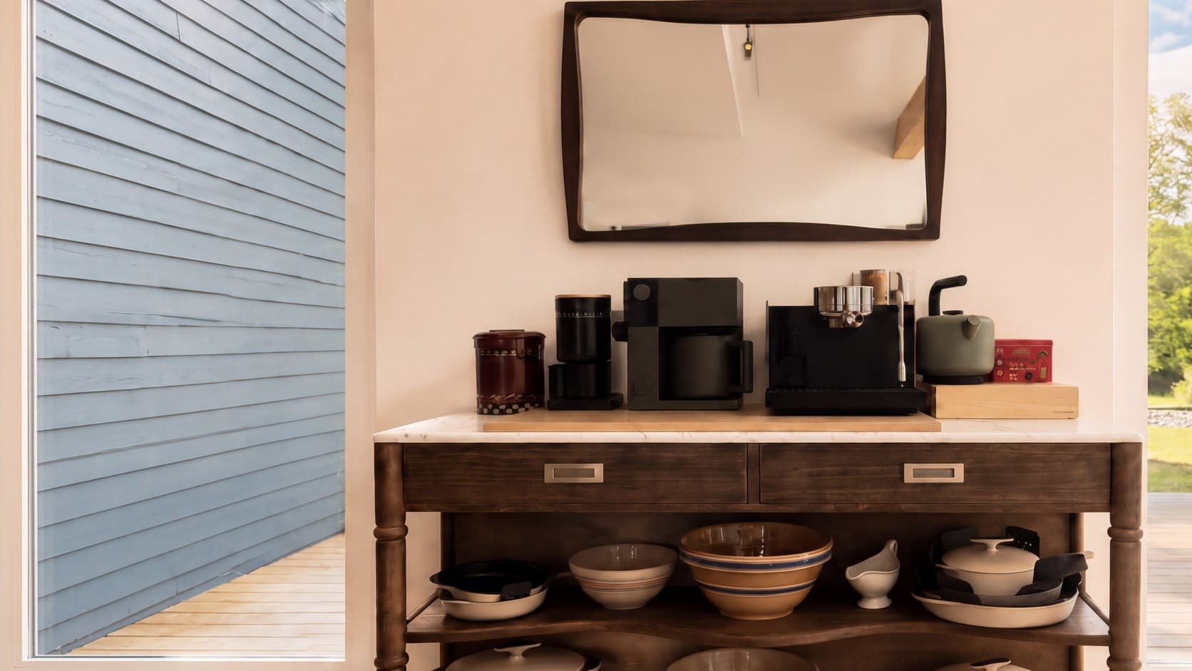 The coffee station